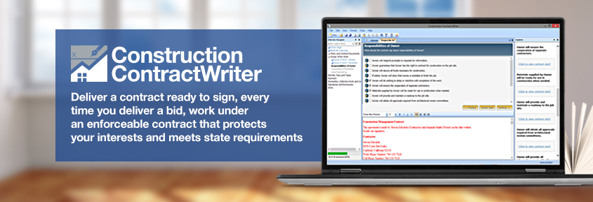 Construction Contract Writer Software