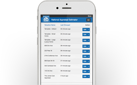 National Appraisal Estimator Templates