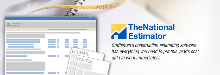 The National Estimator Software and Cost Data for Construction Estimates and Invoices